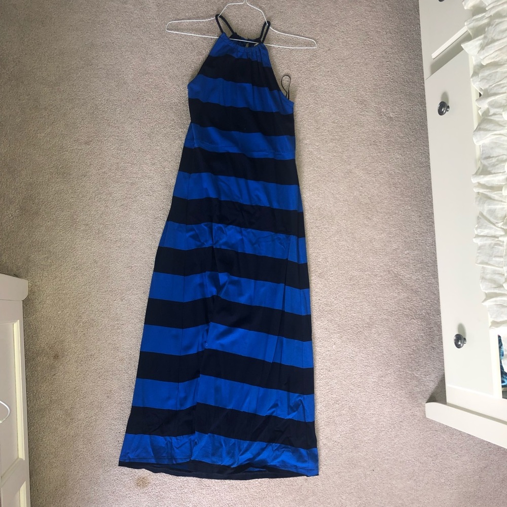 J Crew Striped Maxi Dress